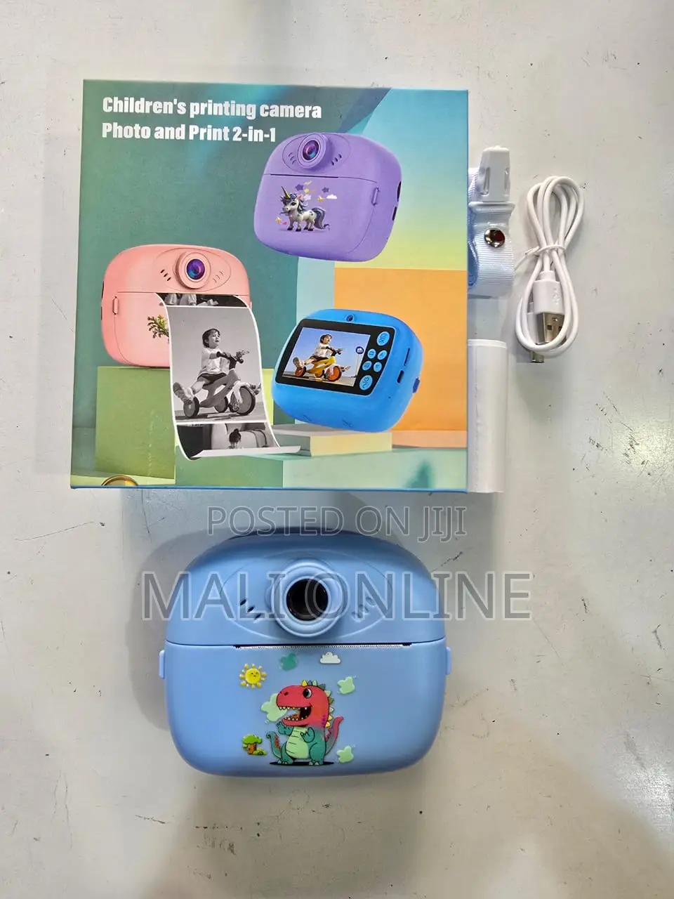 Kids Instant Print Digital Camera Dual Lens Hd Video Thermal Printing