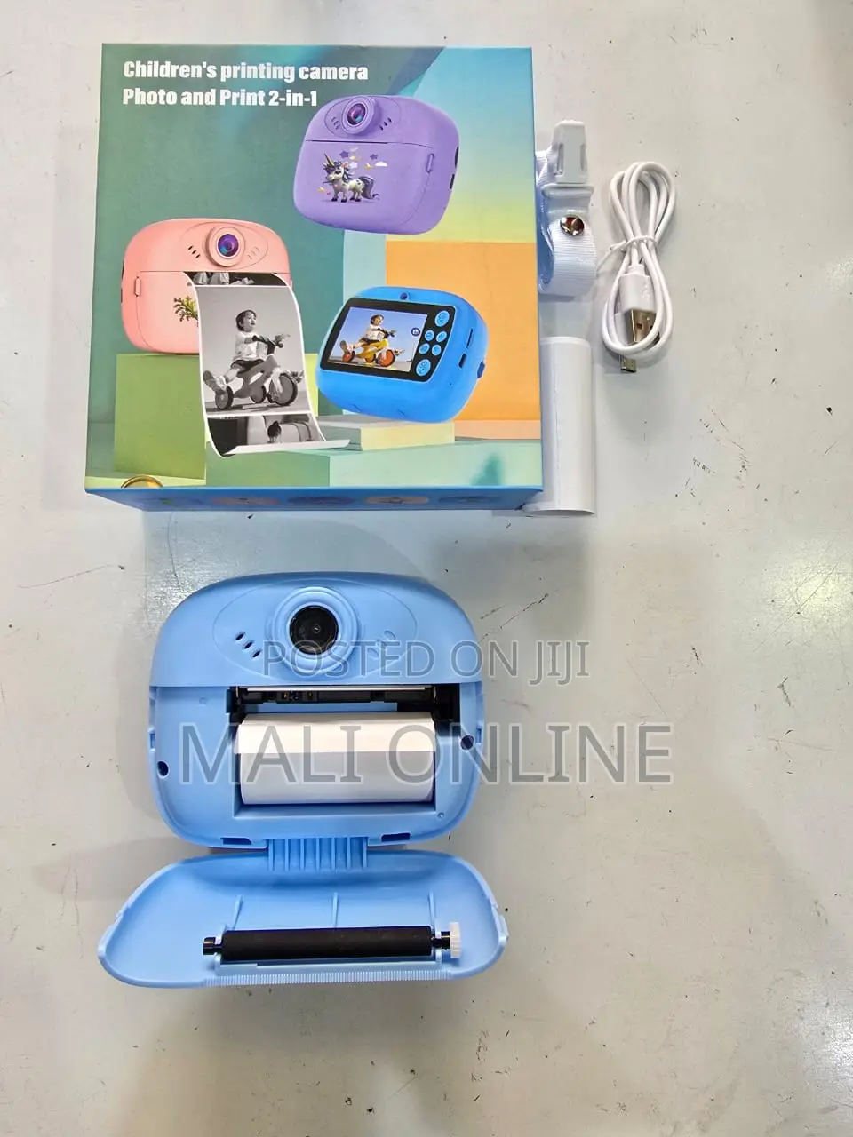 Kids Instant Print Digital Camera Dual Lens Hd Video Thermal Printing