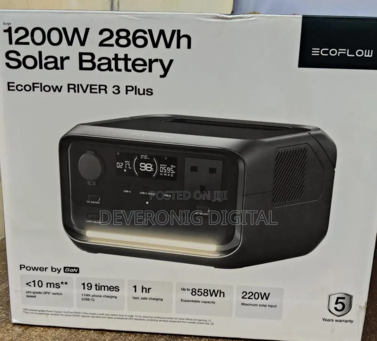 *Ecoflow River 3 Plus Portable Power Station