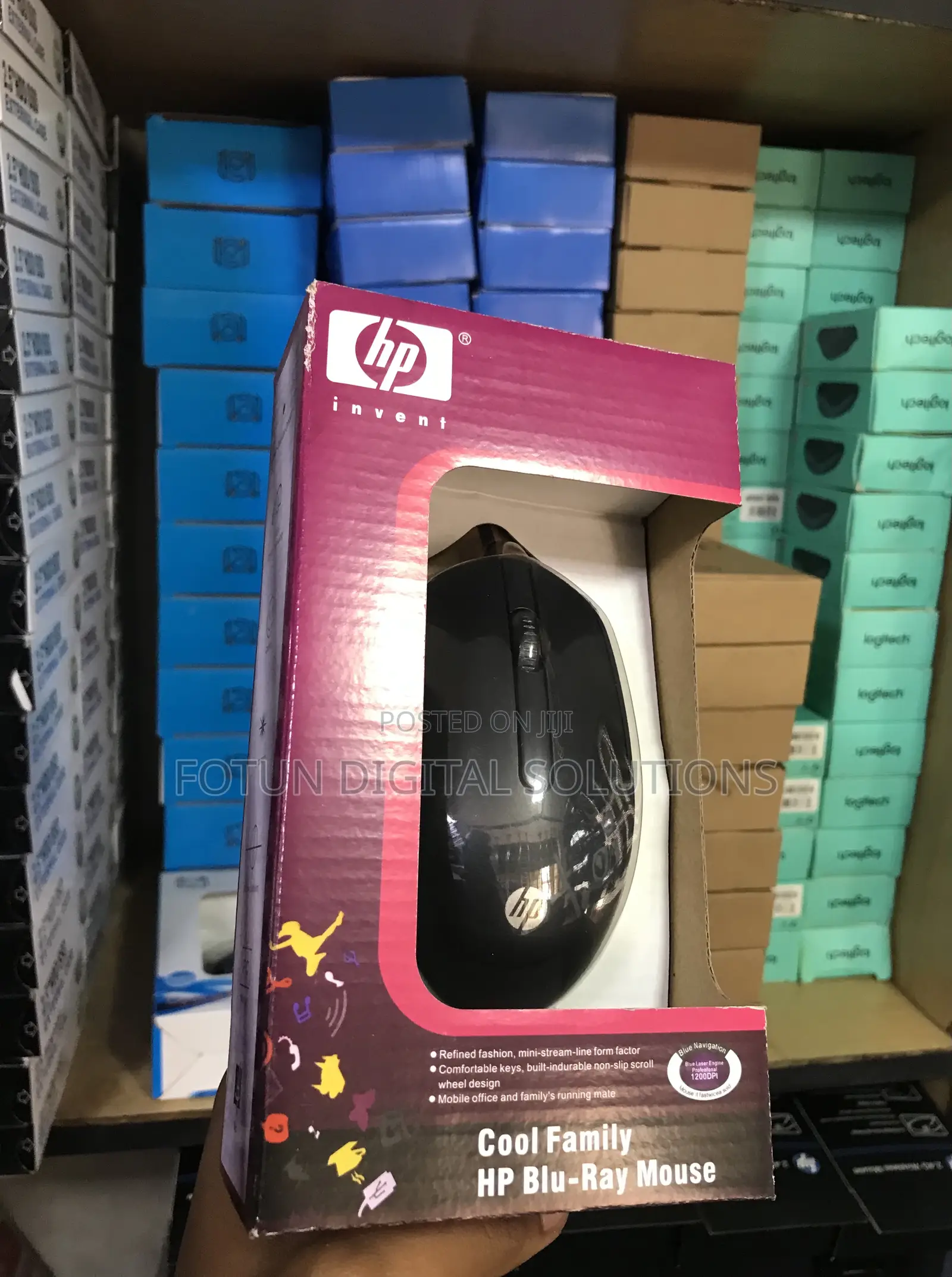 Hp Compact Wired Mouse - Ultra Portable for Laptops Travel