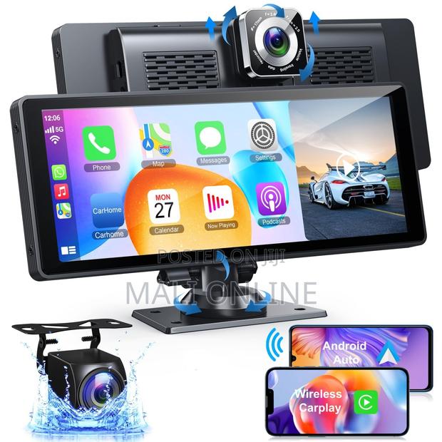 10.26 Inch Wireless Display Touchscreen With Hd Dash Cam + Reverse Cam - main view