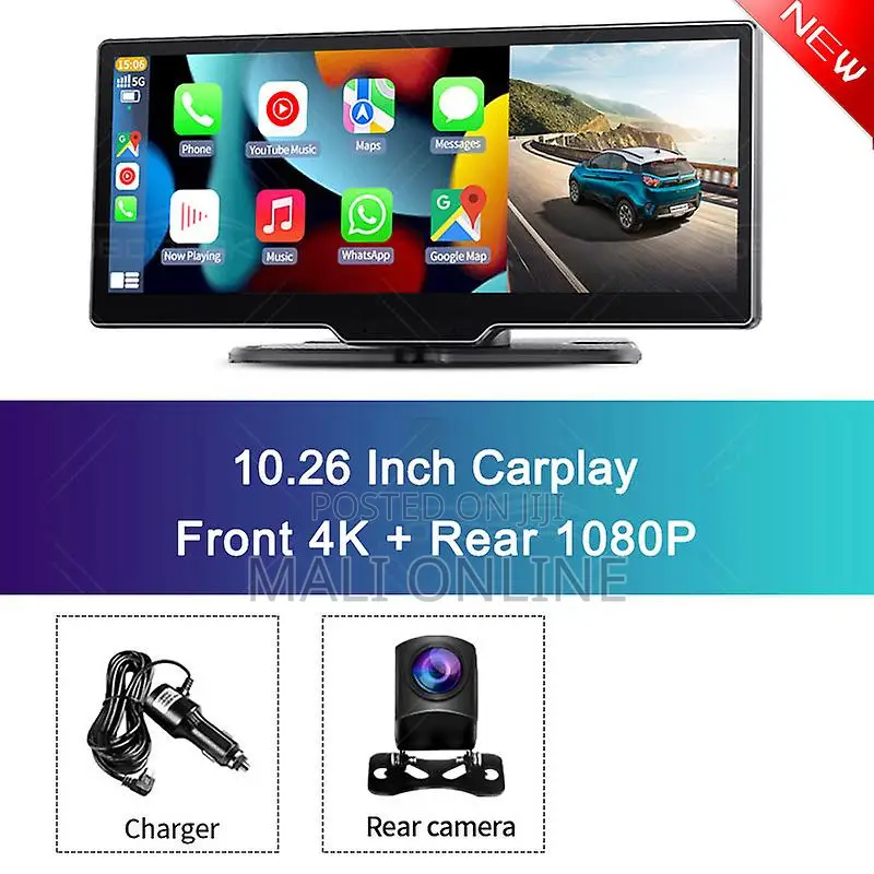 10.26 Inch Wireless Display Touchscreen With Hd Dash Cam + Reverse Cam