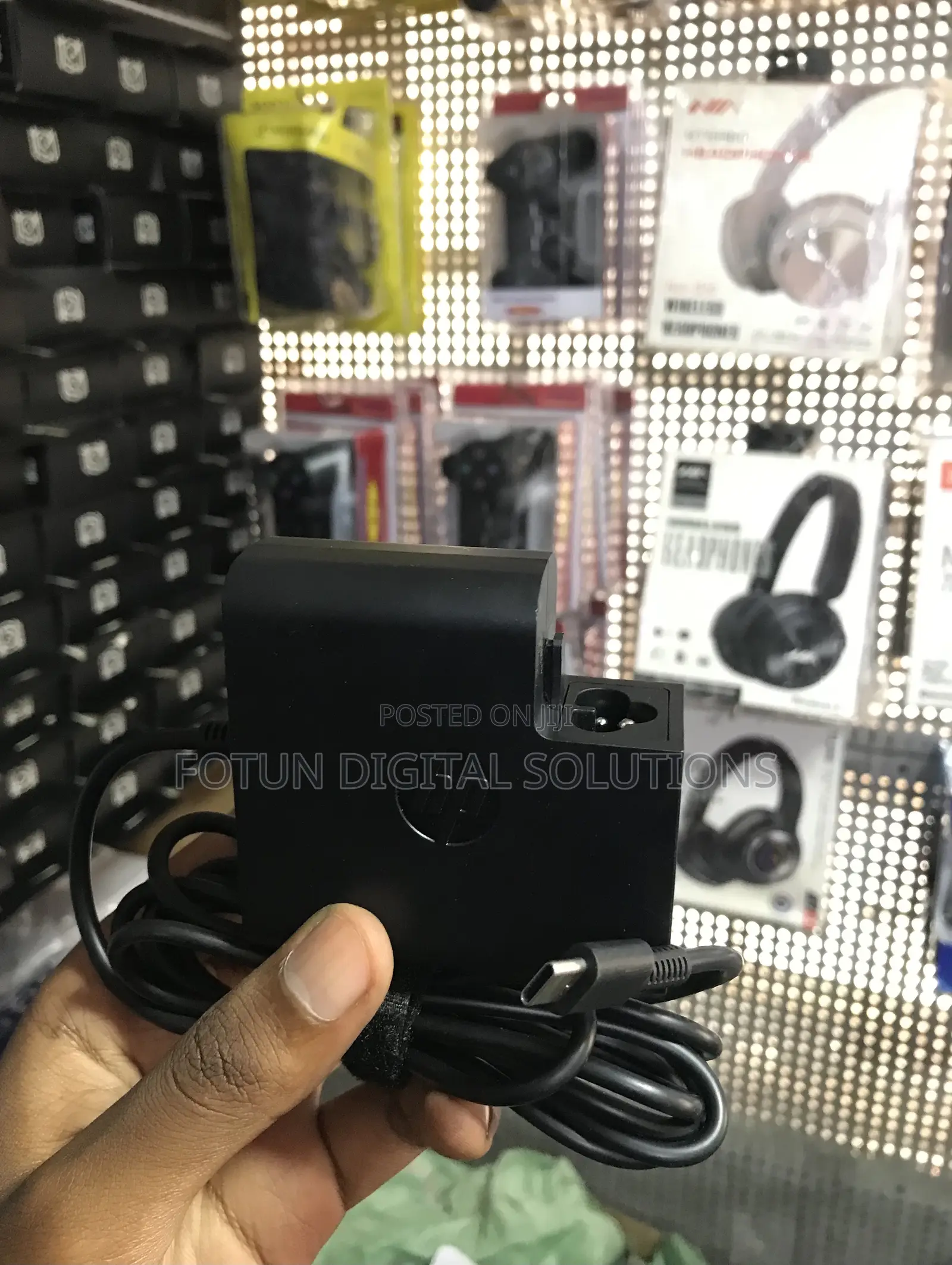 Original Hp 65w Usb-C Charger Kit - Uk Plug With Usb-C to C Cable