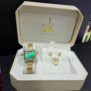 Ladies Valentines Gold Gift Set Accessories