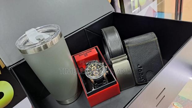 Men Gift Package Watch Belt Wallet and Tumber - thumbnail 3