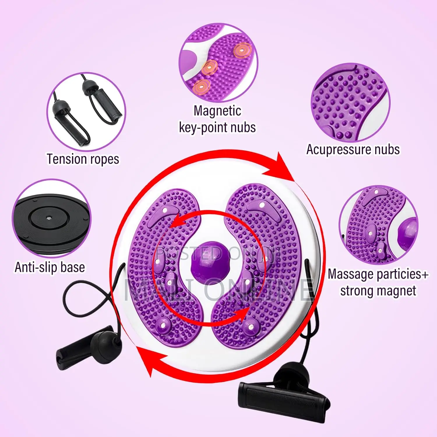 Waist Twisting Disc Sculptor Board Fitness Rotating Massage Foot Sole