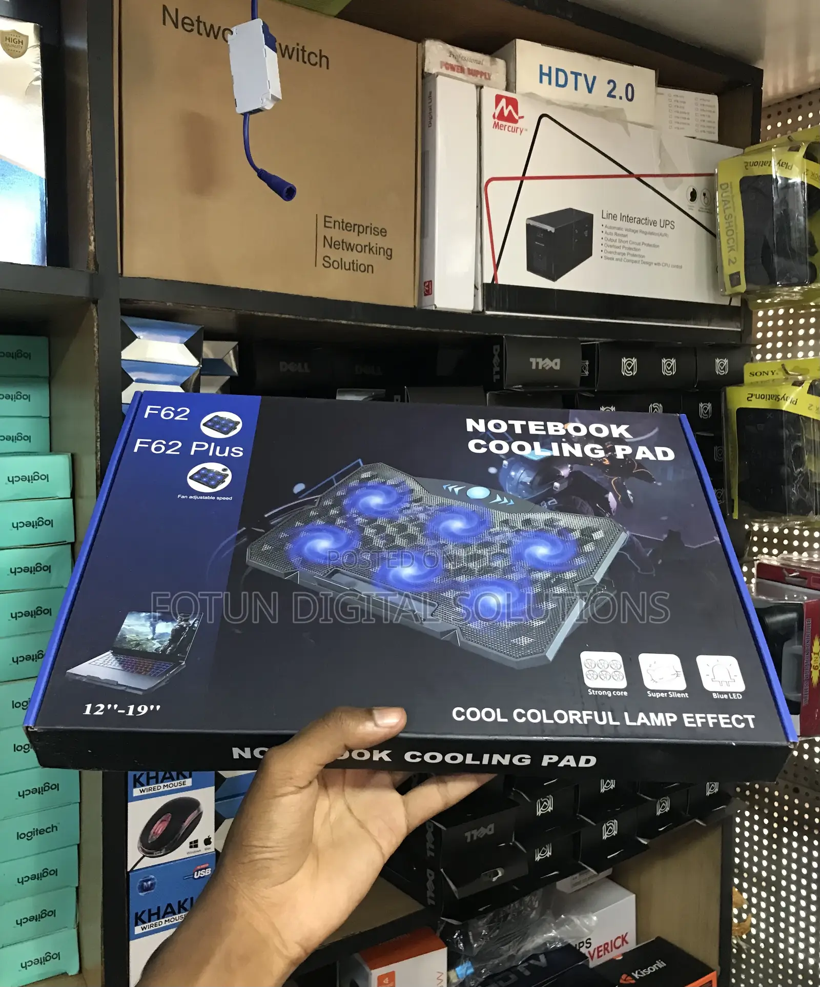 F62 Pro Gaming Laptop Cooler - 4 Angle Tilt, 19" Support, Turbo Fans
