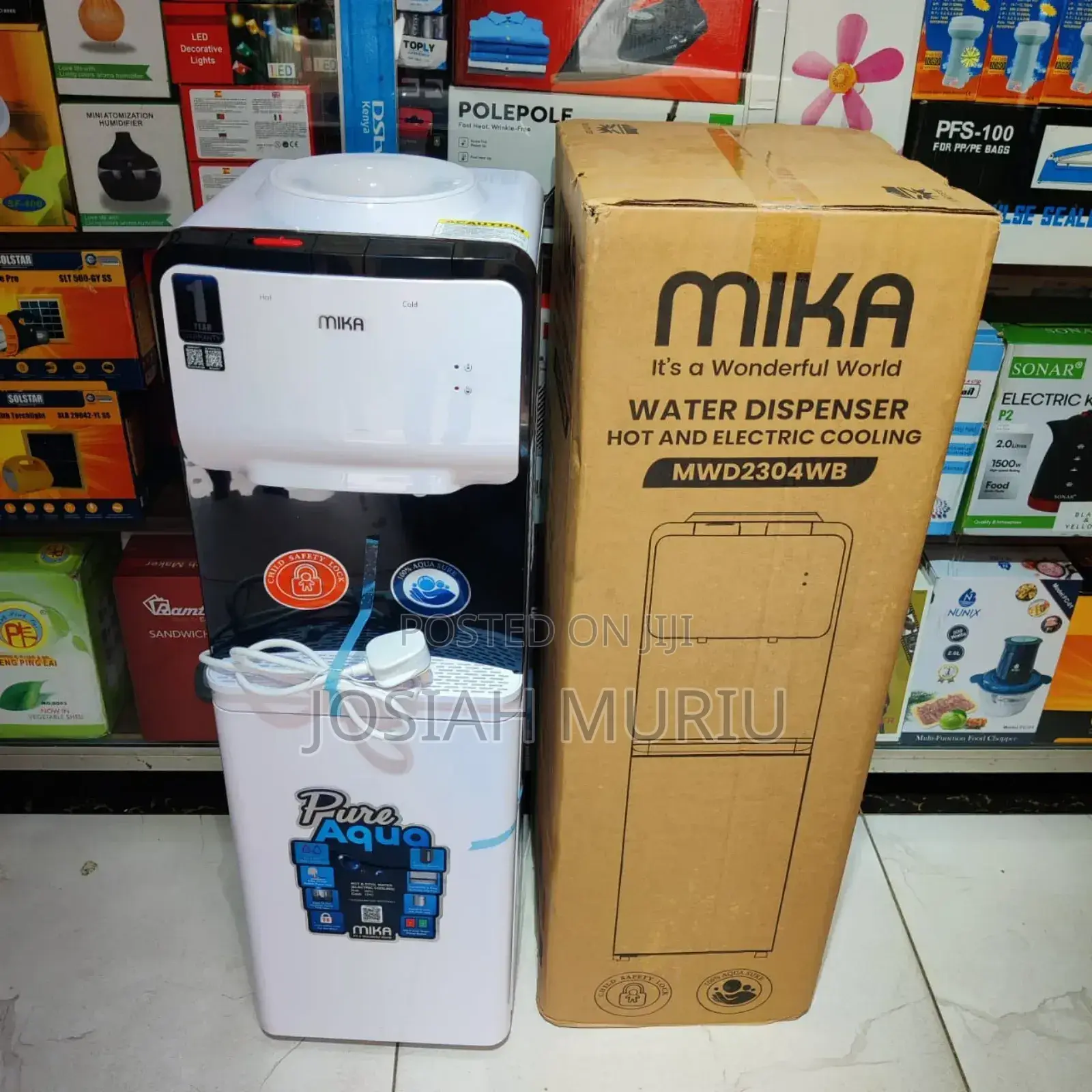 *Mika Dispenser Hot and Cold With Child Safety Lock* Model:2304wb