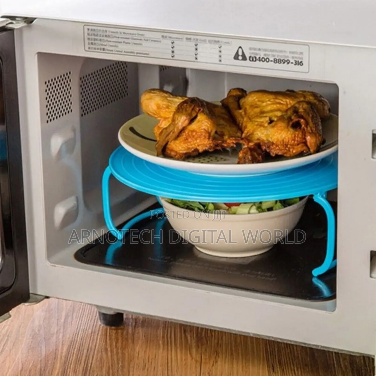 Microwave Tray Placement Rack