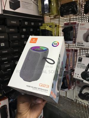 Kisonli Q23 Portable Bluetooth Speaker With RGB Lights - 360° Sound - thumbnail 2