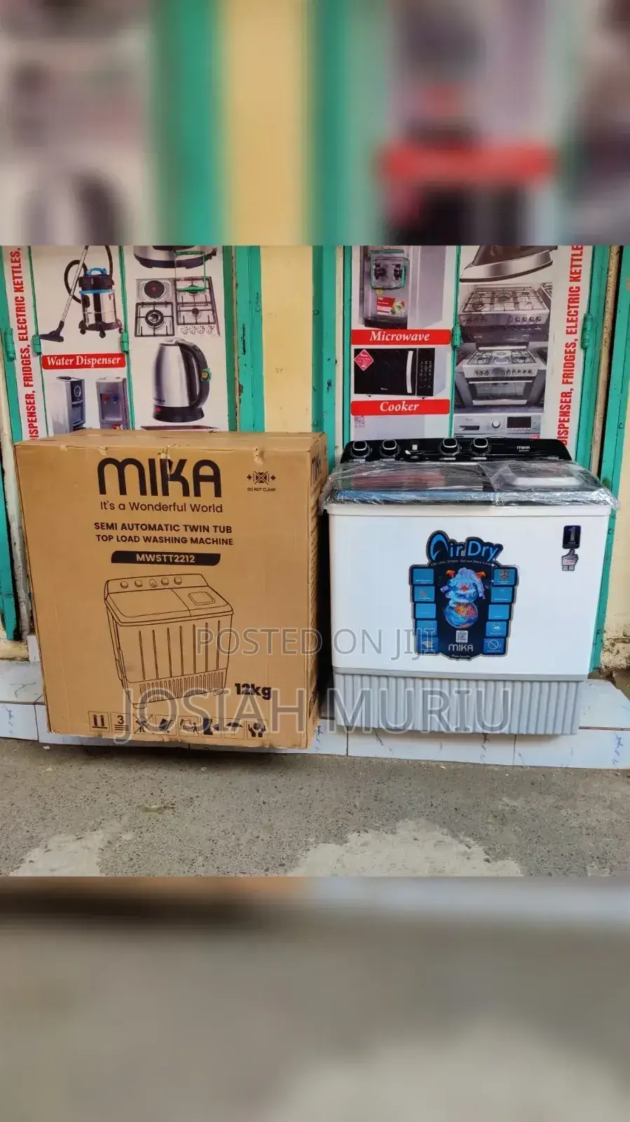 Mika Series 12kg Twin Tub, Semi Automatic Washing Machine+1yr Warranty