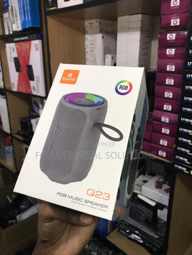 Kisonli Q23 Mini Wireless Speaker - RGB Glow 360° Sound