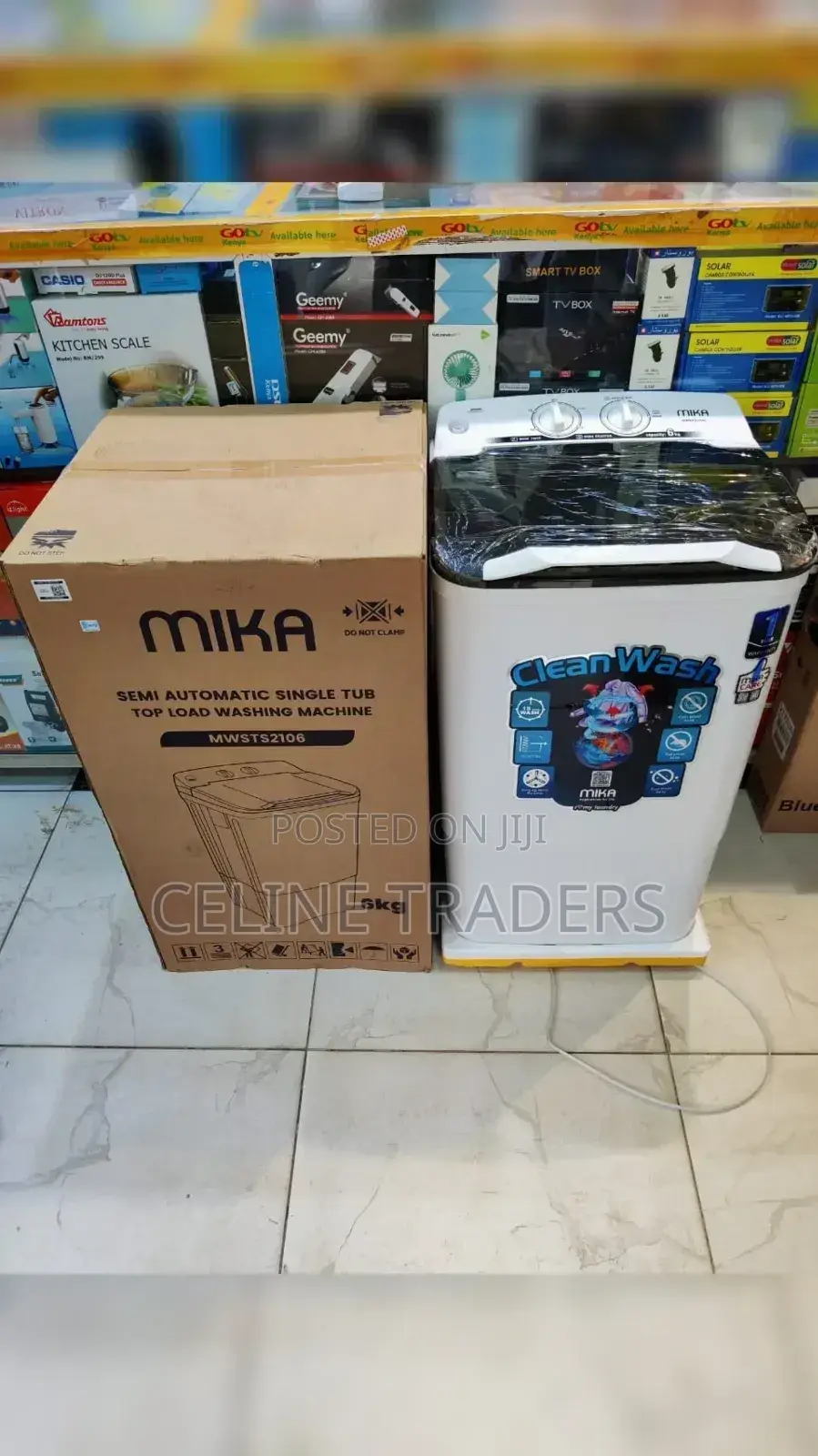 Mika Semi-Automatic 6kg Top Load Washing Machine,Single Tub-