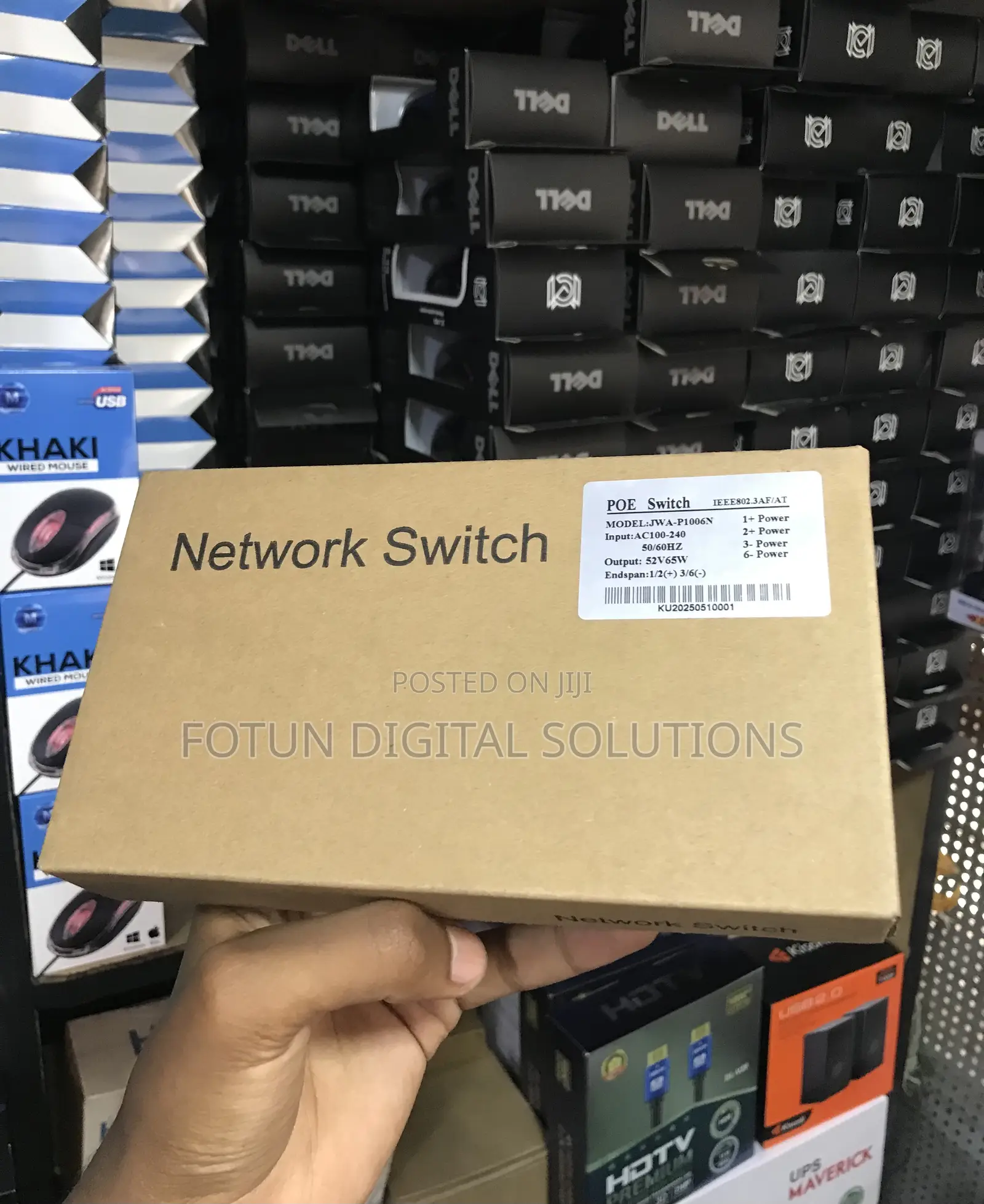 Jwa-P1006n Gigabit Ethernet Switch With Poe - For Office Voip Wifi