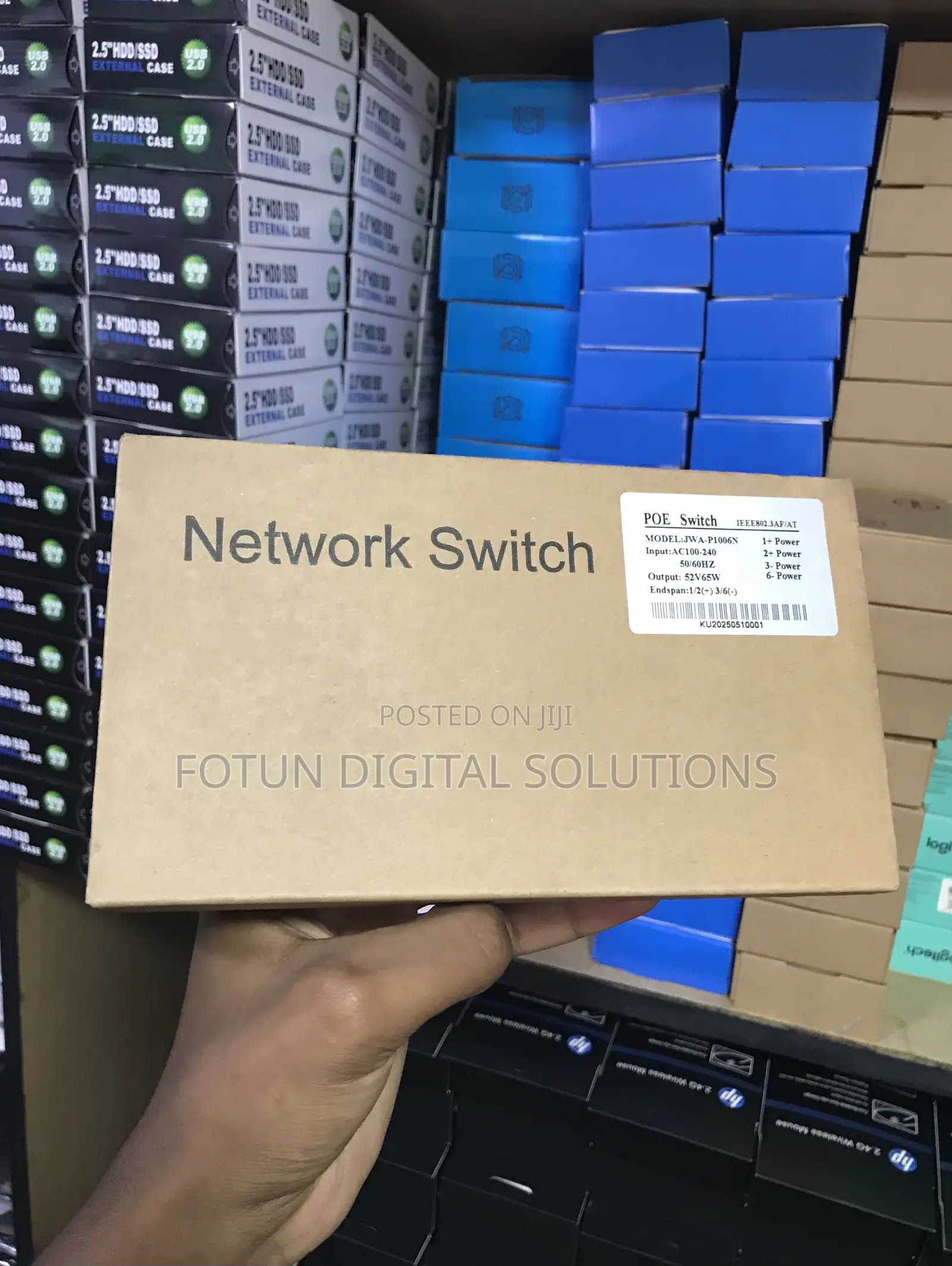 Poe Switch 8 Port 4 Poe 65w - Jwa-P1006n for Cameras Access Points