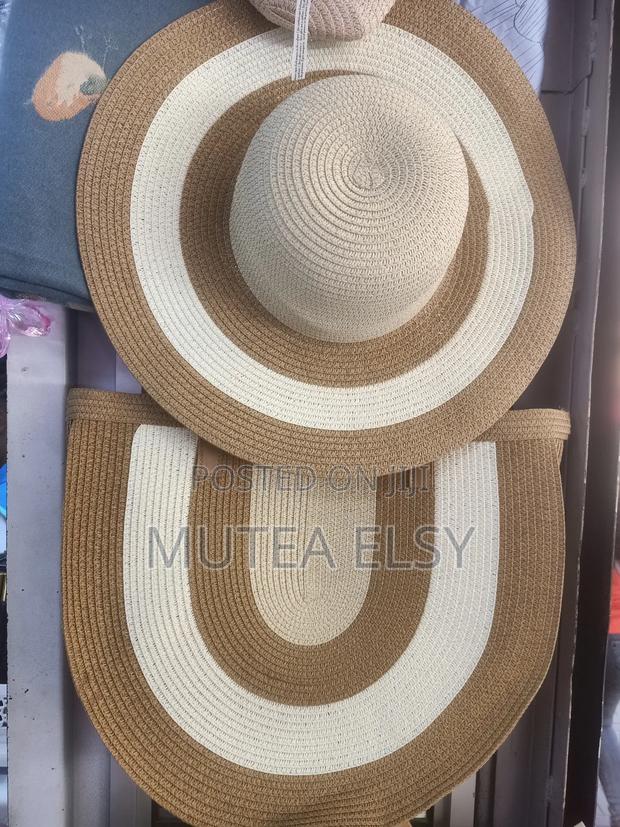 Brawn Cream Semicircular Summer Cap Handbags Sets - thumbnail 2