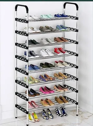 Shoe Rack 8 Layer Black