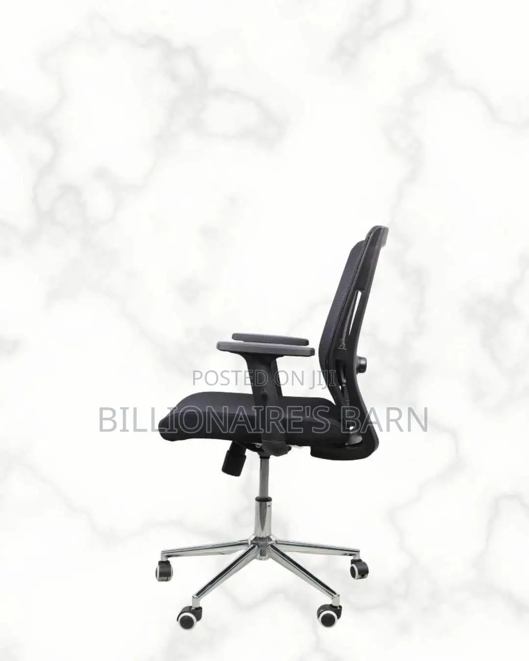 Barn Origin Mid-back Chair Chrome Base | Space-saving Fit