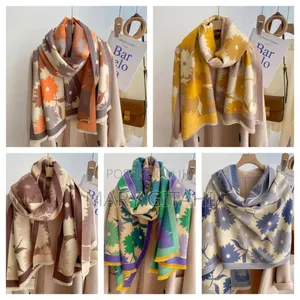 Luxury Floral Print Scarf for Women
