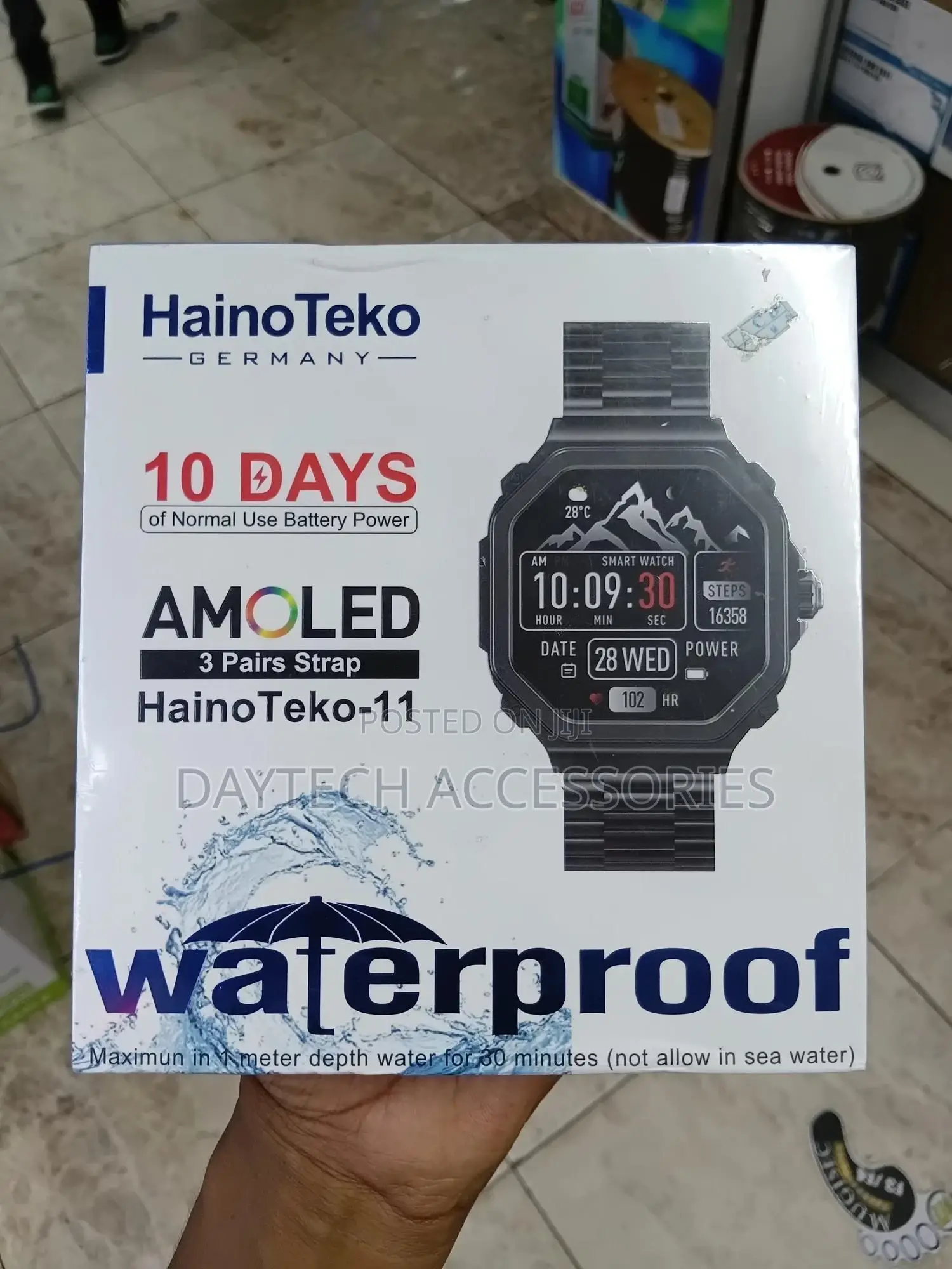 Hainoteko Vibewatch 11 – Amoled Smartwatch With 3 Straps