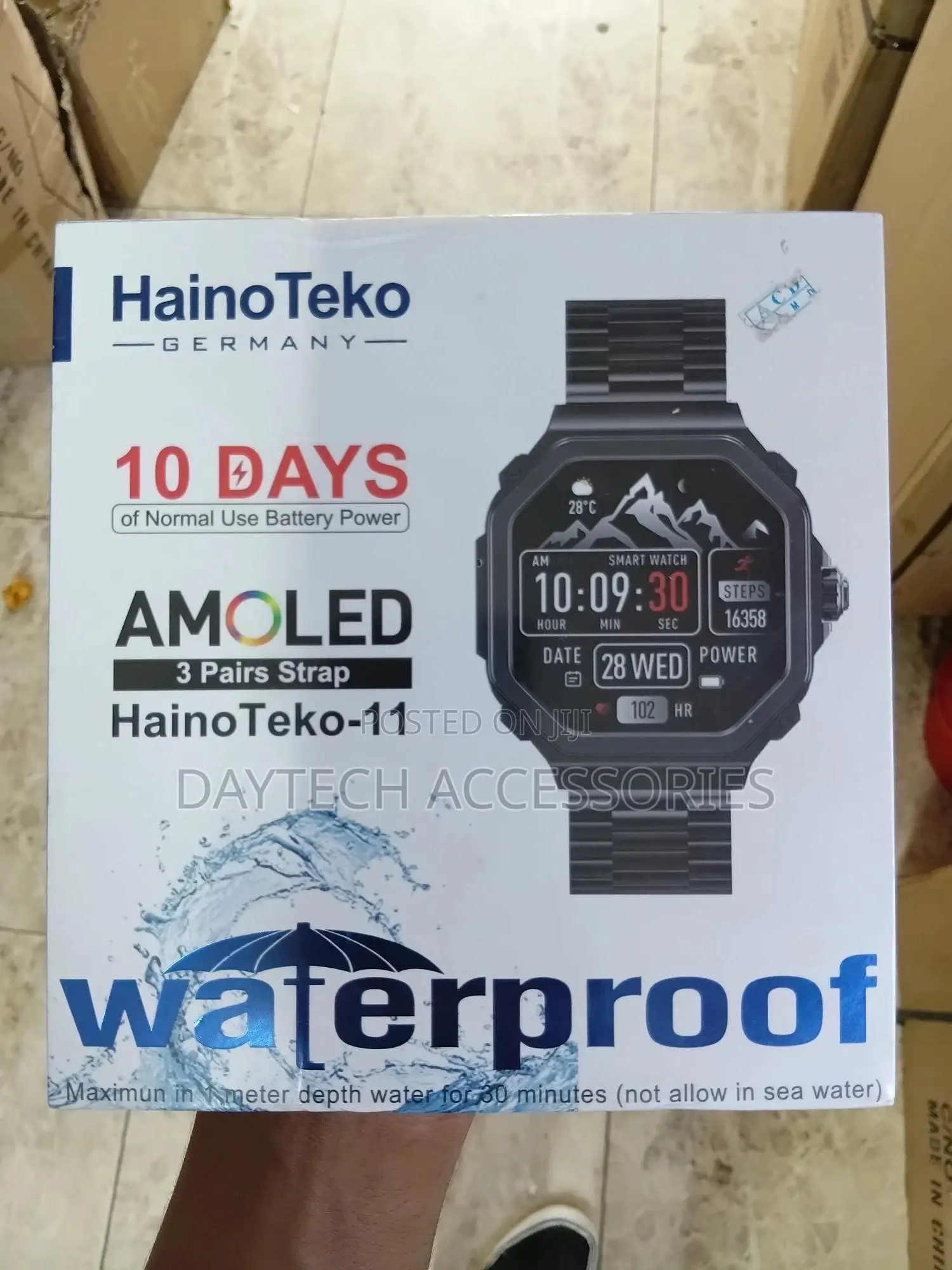 Hainoteko Vibewatch 11 – Amoled Smartwatch With 3 Straps