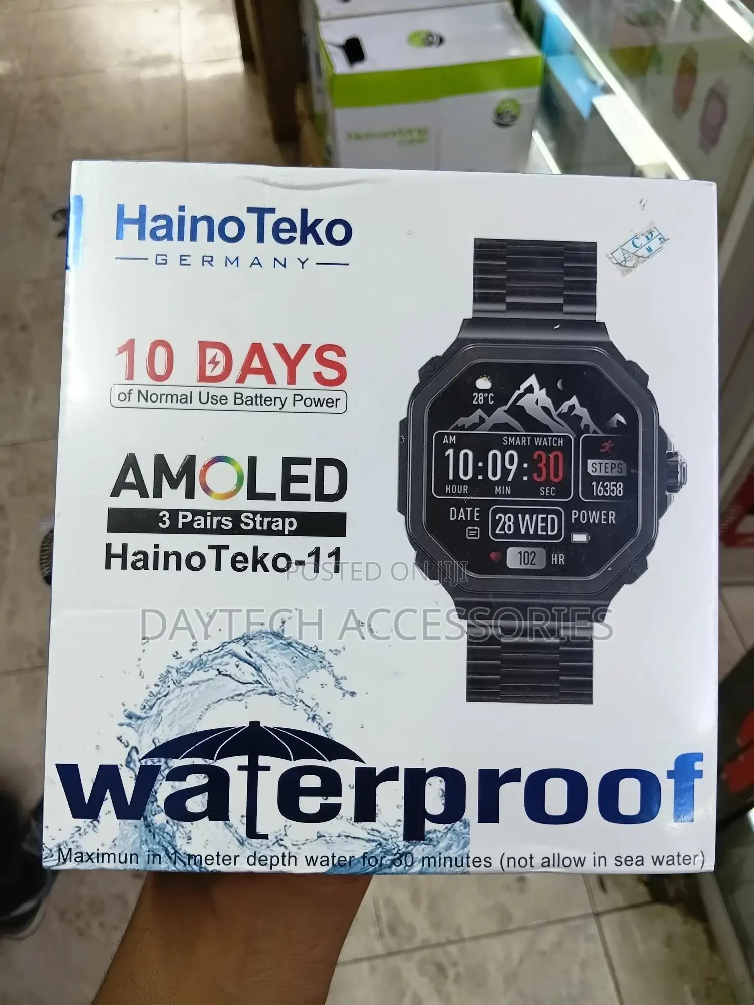 Hainoteko Vibewatch 11 – Amoled Smartwatch With 3 Straps