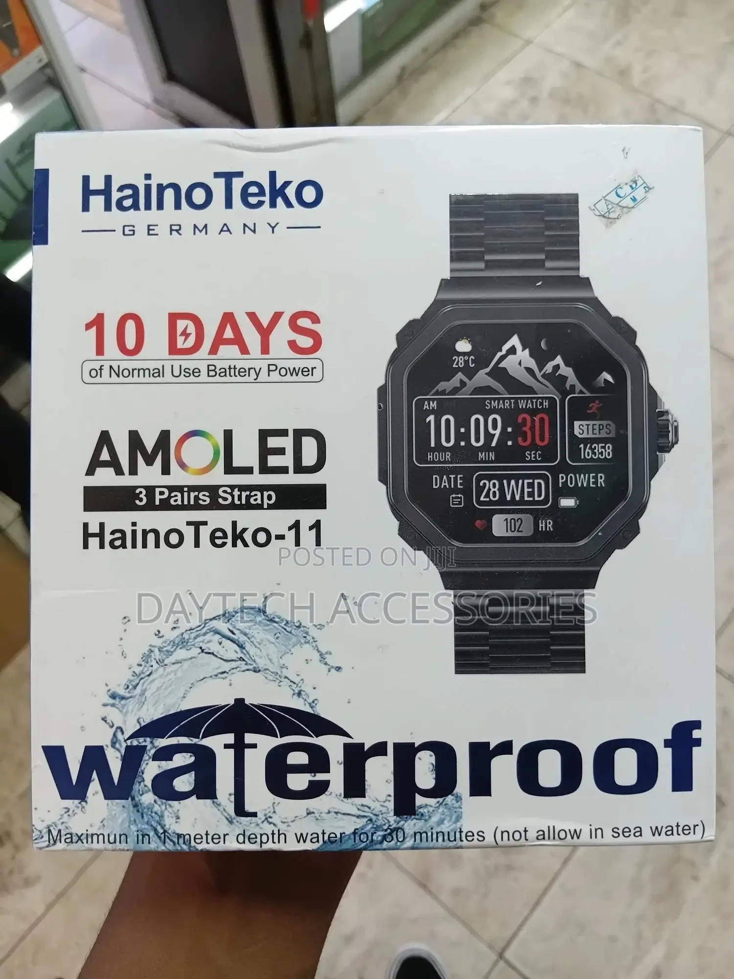 Hainoteko-11 German-Engineered Smartwatch – Amoled Display