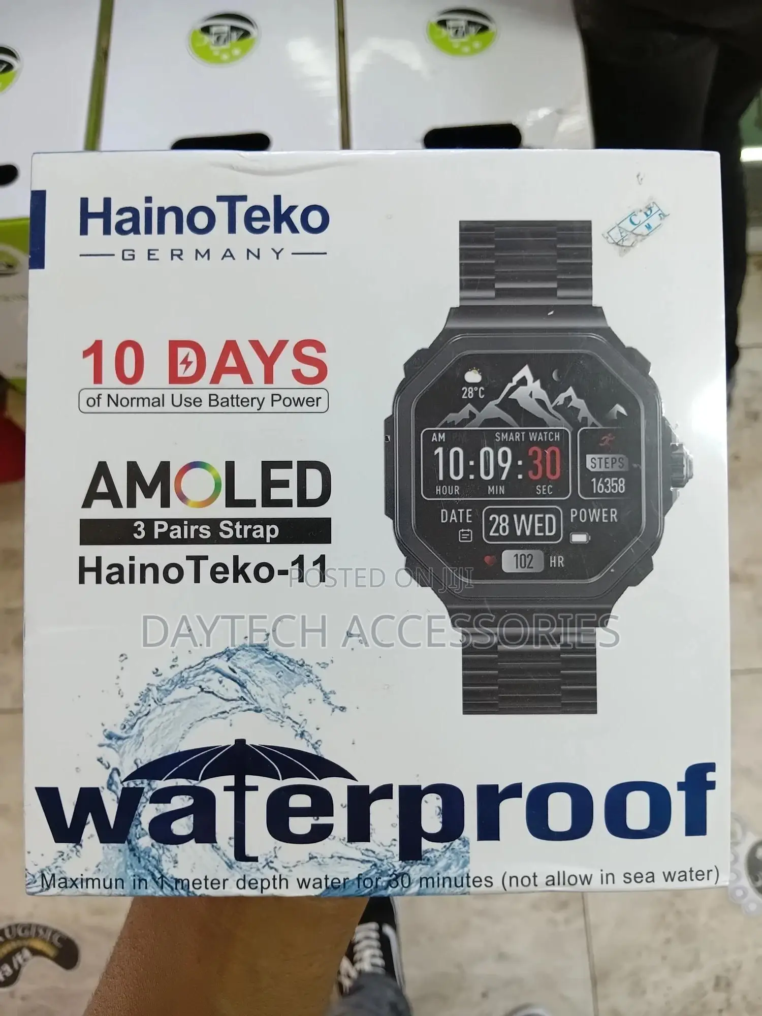 Hainoteko-11 German-Engineered Smartwatch – Amoled Display