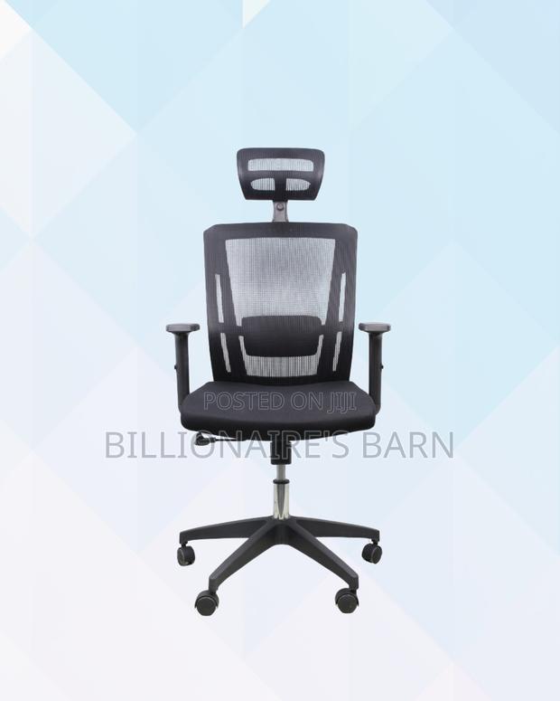 Headrest Office Chair for Long Workdays • Breathable Mesh Airflow - thumbnail 2