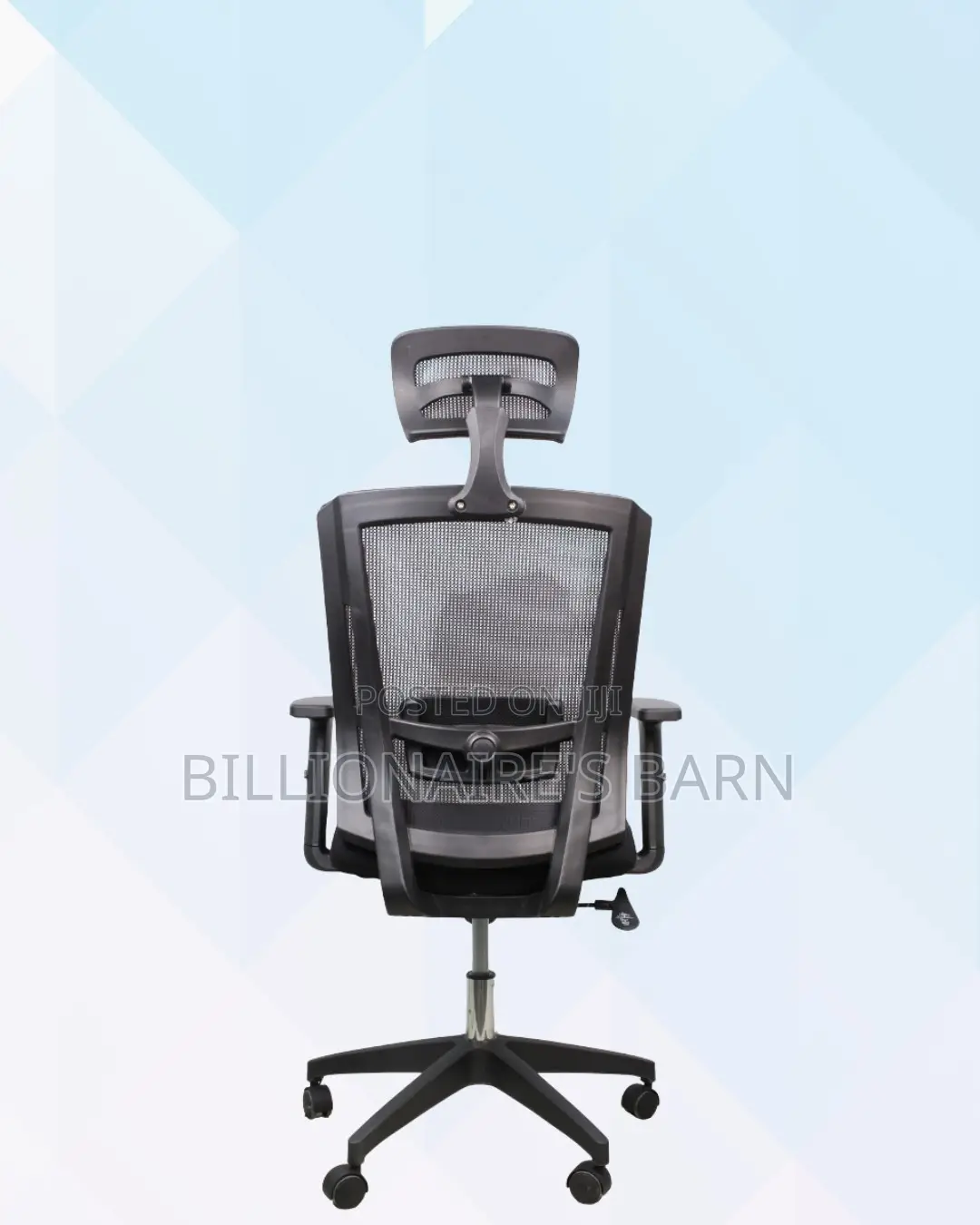 Headrest Office Chair for Long Workdays • Breathable Mesh Airflow