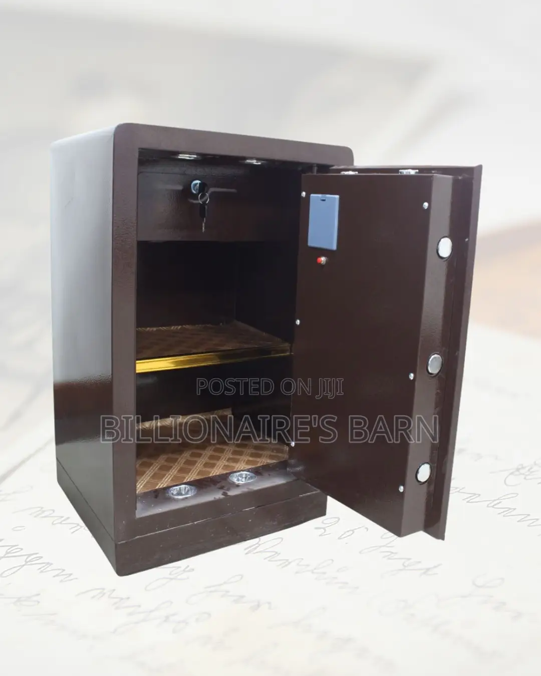 Fireproof Biometric Safe 60kg — Reliable Locking, Programmable Keypad