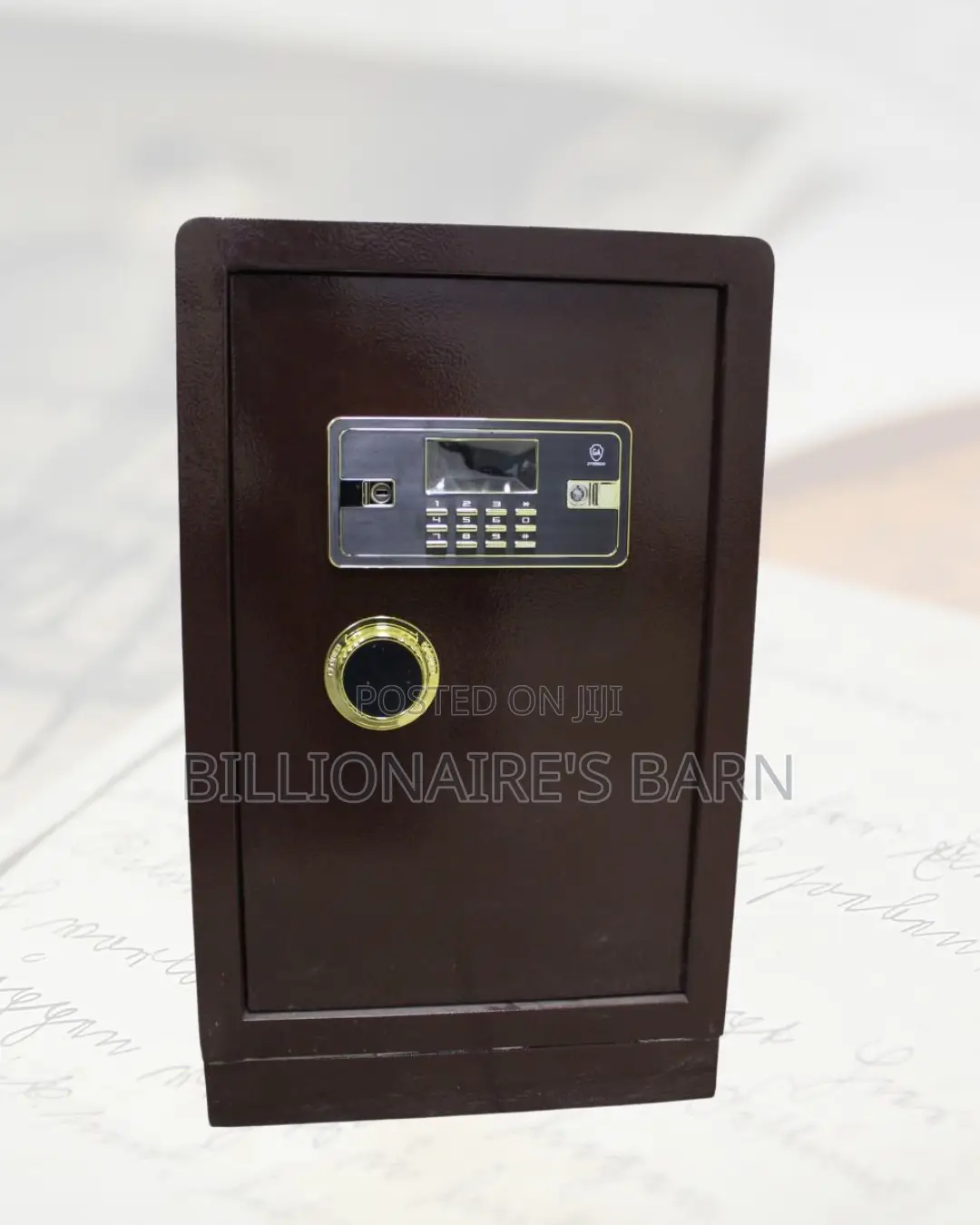 Fireproof Biometric Safe 60kg — Reliable Locking, Programmable Keypad