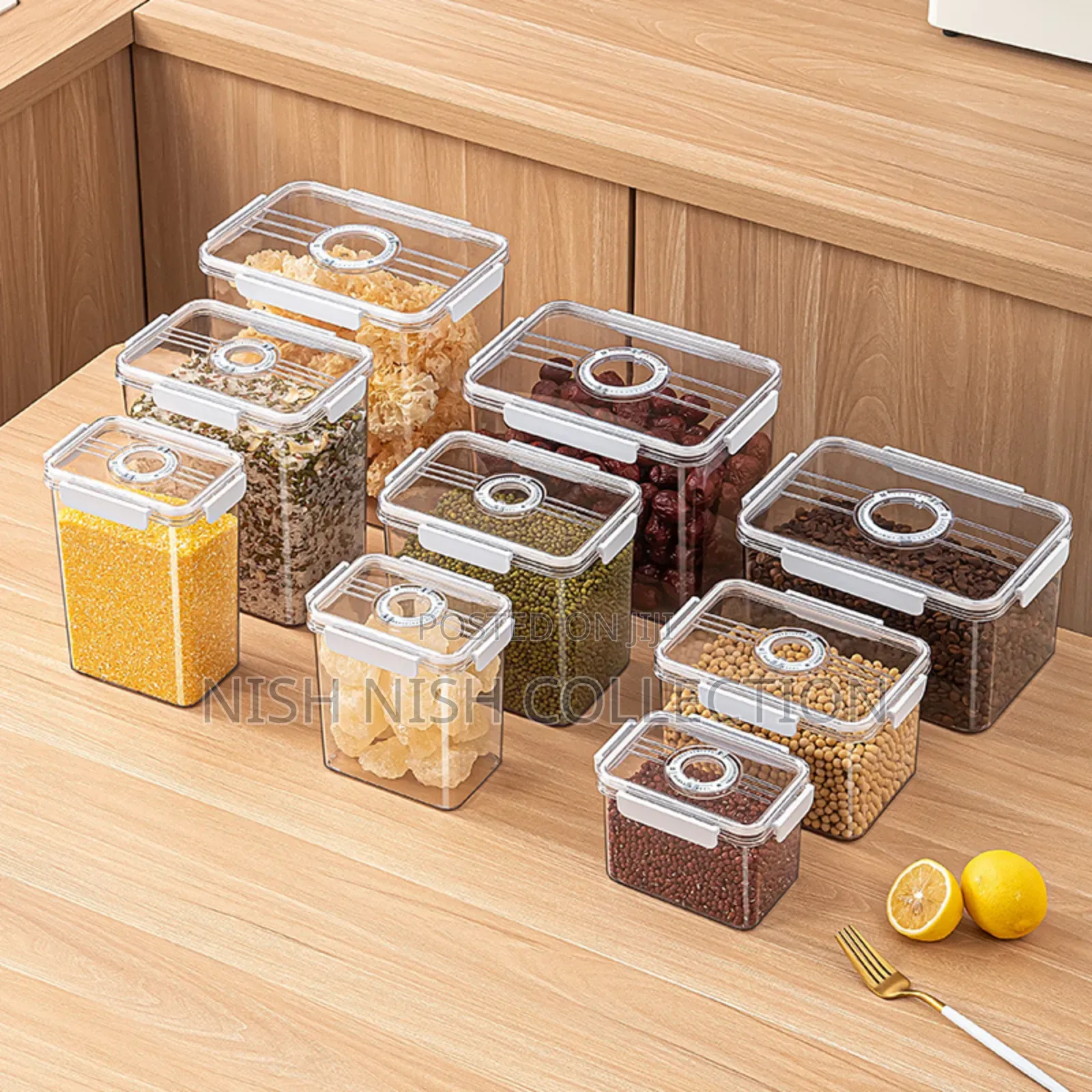 3pcs Set Acrylic Food Storage Containers