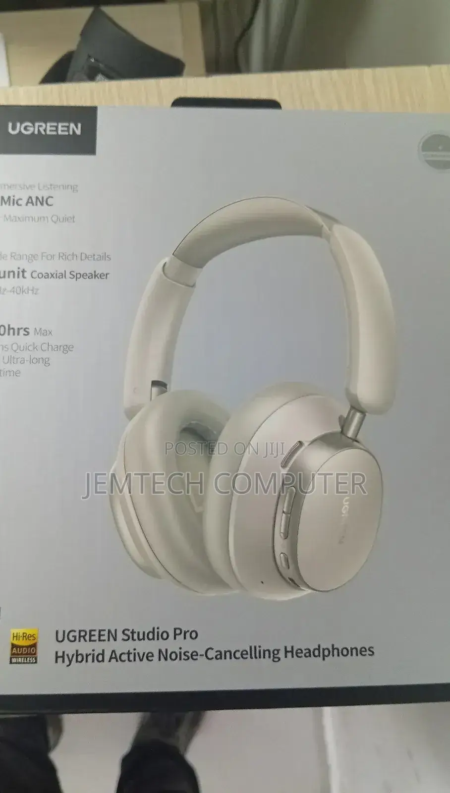 Studio Pro Ugreen Noise Cancelling Headphones-White
