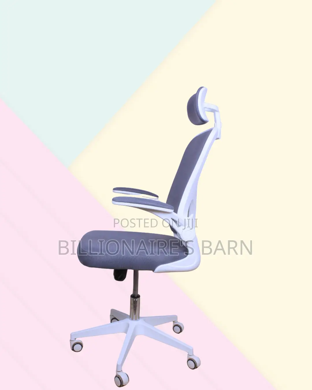 Adjustable Headrest Work Chair for Office — Office-Ready Style.