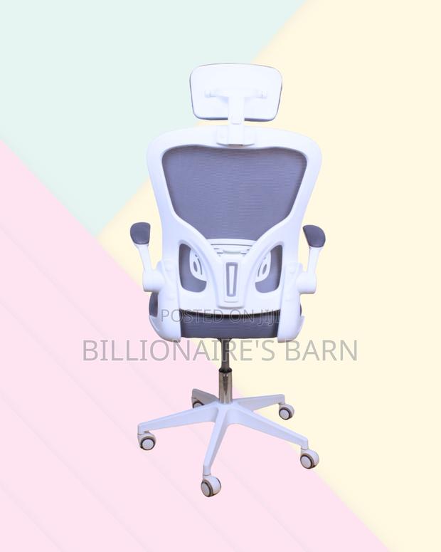 Adjustable Headrest Work Chair for Office — Office-Ready Style. - thumbnail 4