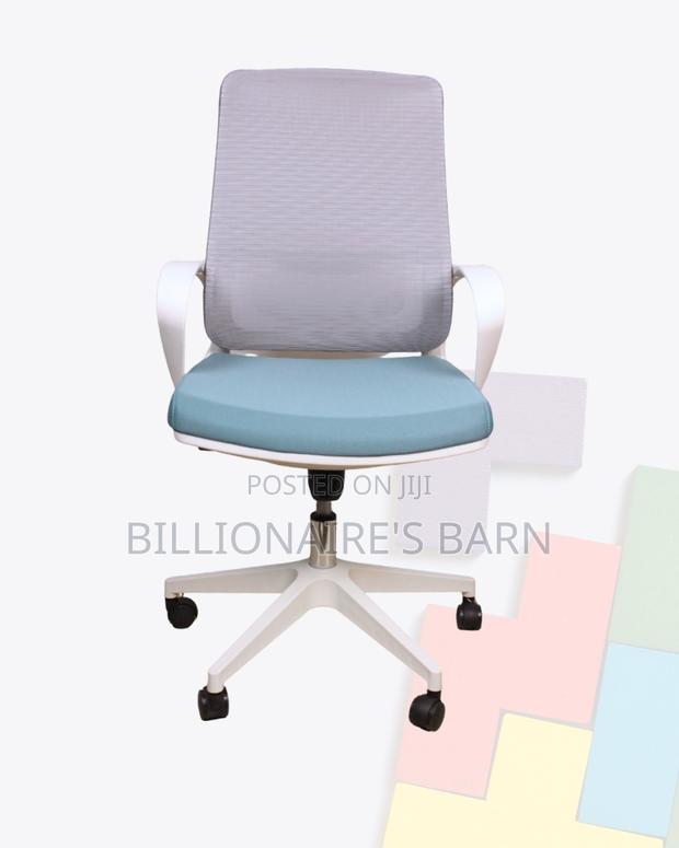 White Mid-Back Mesh Office Chair | Workday Comfort, Cool Mesh Backrest