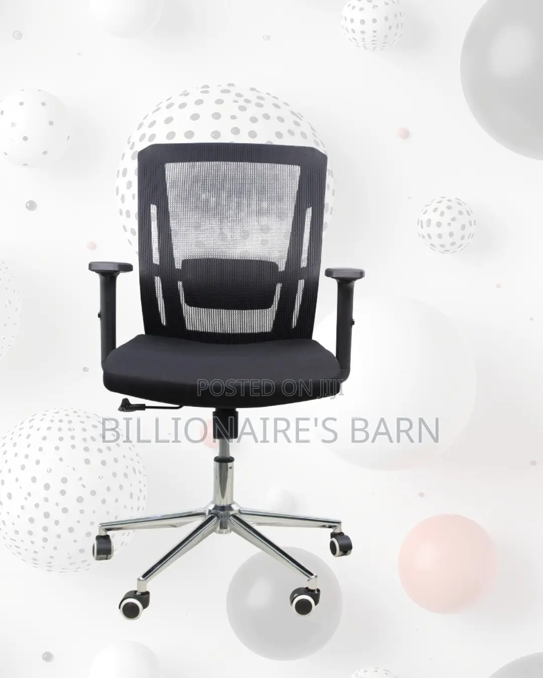 Barn Origin Mid-Back Office Chair | Chrome Base Stability