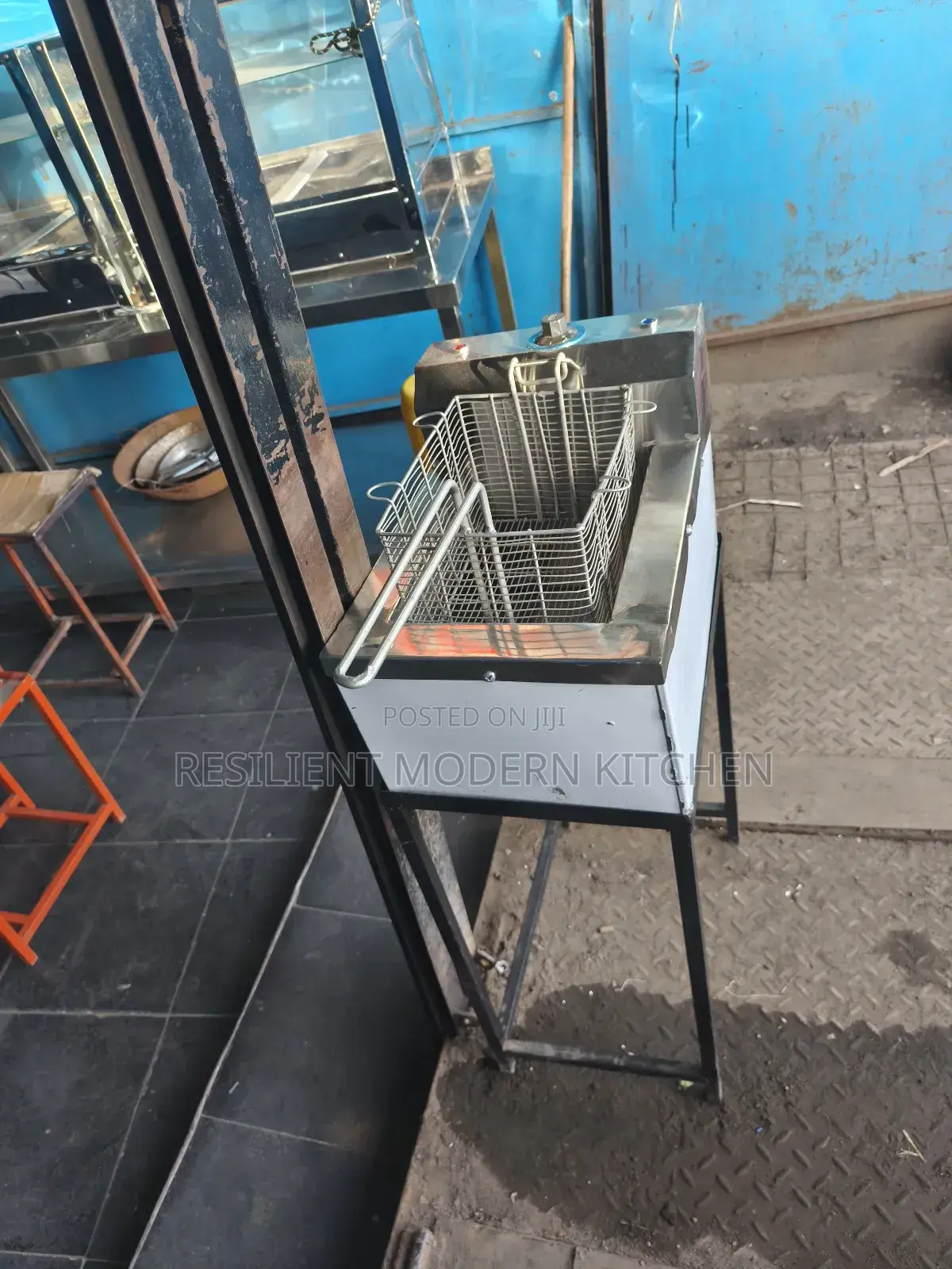 Commercial Stainless Steel Single Fryer