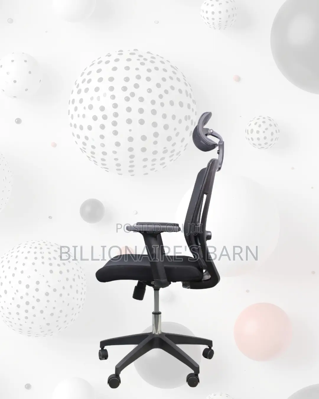 Black Ergonomic Work Chair | Support That Lasts, Neck Support Headrest