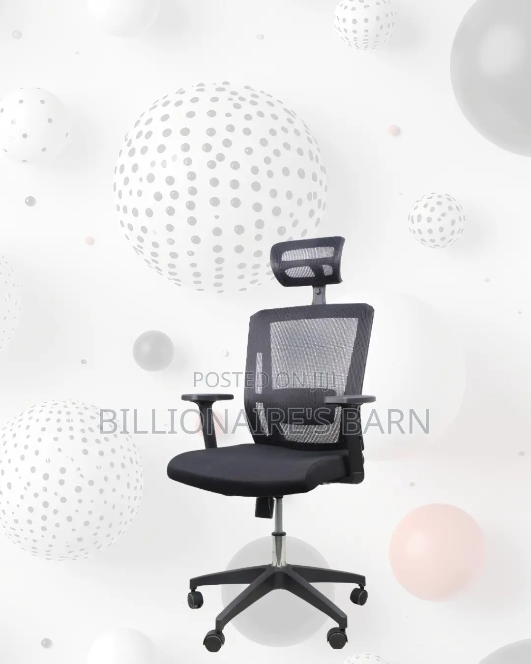 Black Ergonomic Work Chair | Support That Lasts, Neck Support Headrest