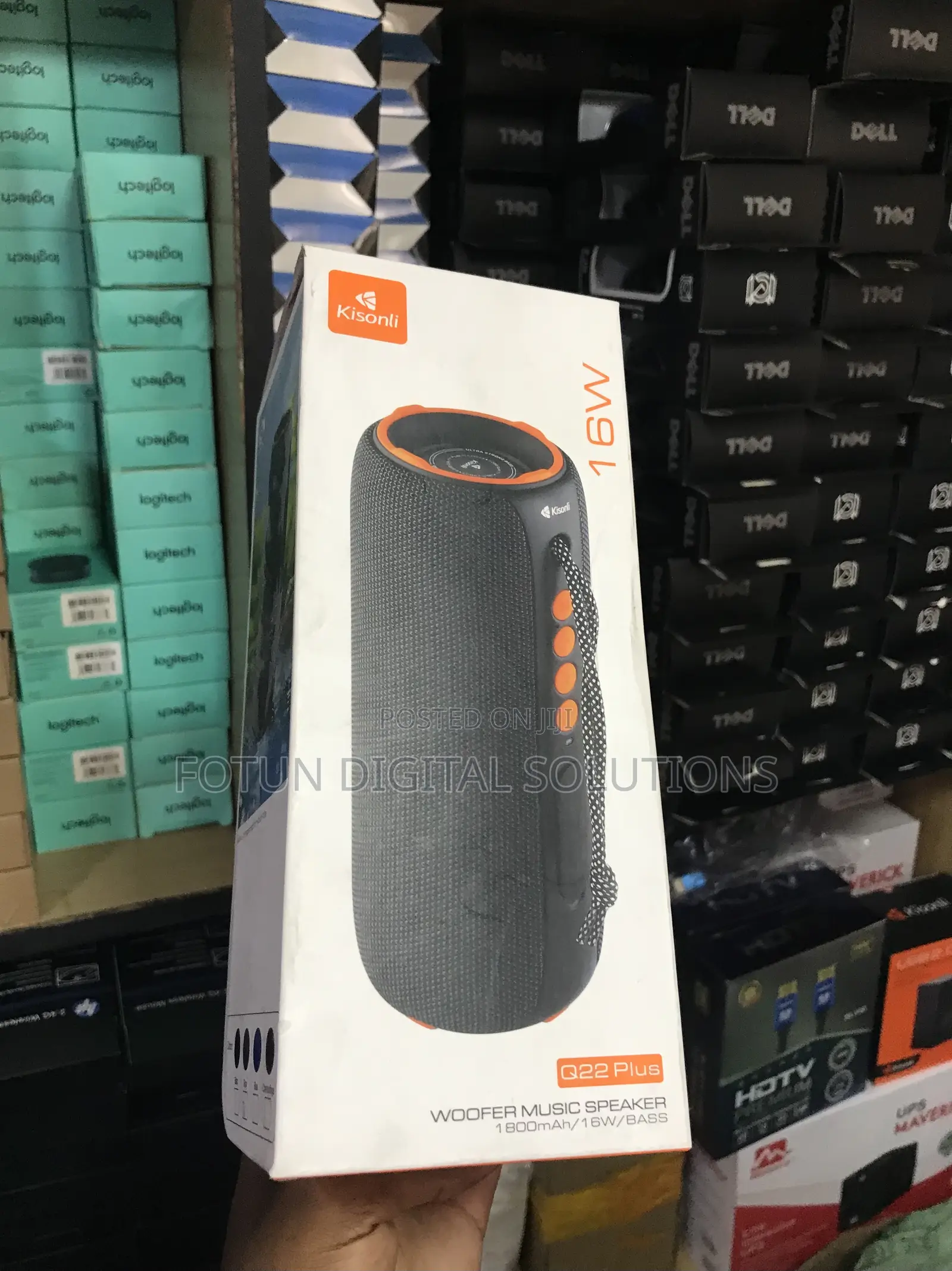 Kisonli Q22 Plus Outdoor Bluetooth Speaker- 16w, Ipx5 Splash Resistant