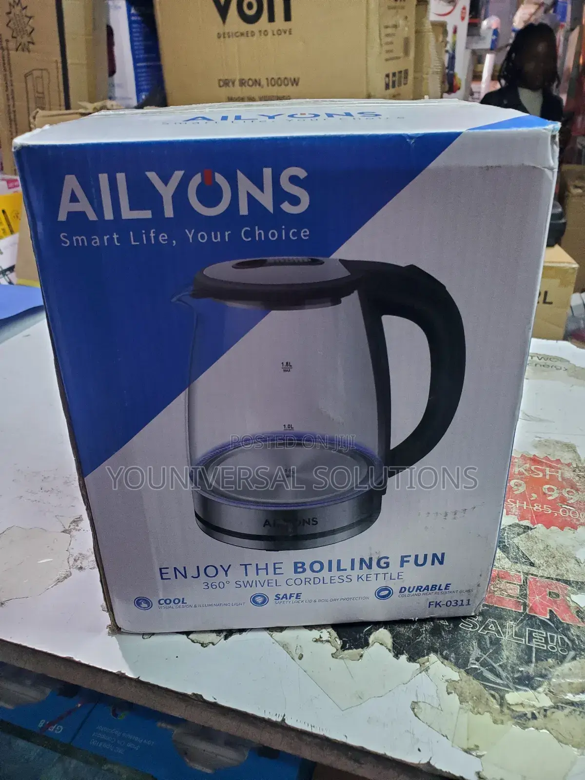Ailyons 2.0 Litres Glass Kettle