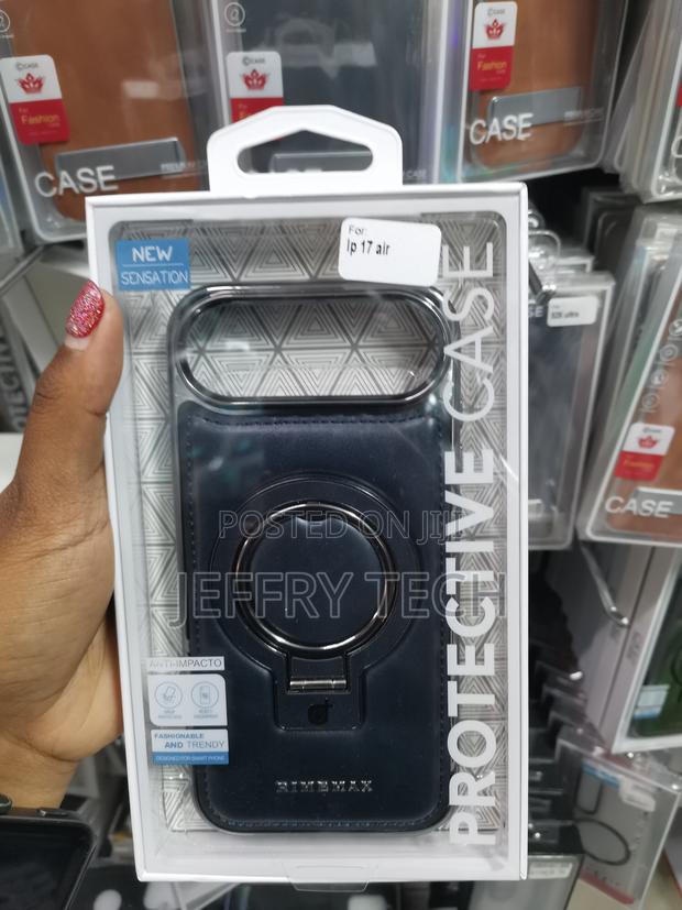 Vause iPhone 17 Air Leather Back Case With Invisible Stand - main view