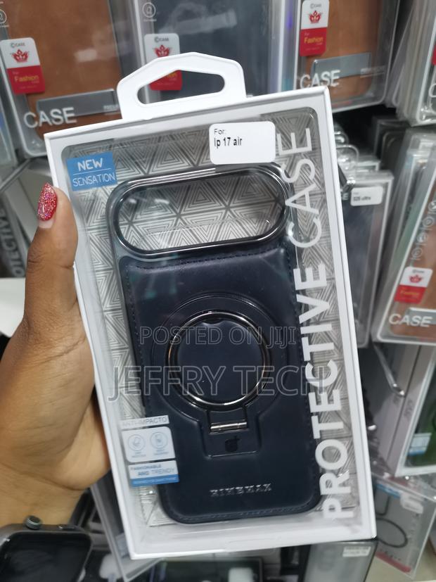 Vause iPhone 17 Air Leather Back Case With Invisible Stand - thumbnail 3