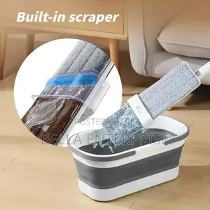 Arrival Self Wringing Hand Wash Free Flat Mop With Foldable Bucket