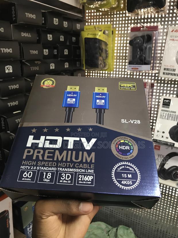 15m Premium High Speed Hdmi Cable - Certified 60hz, Ethernet, Arc
