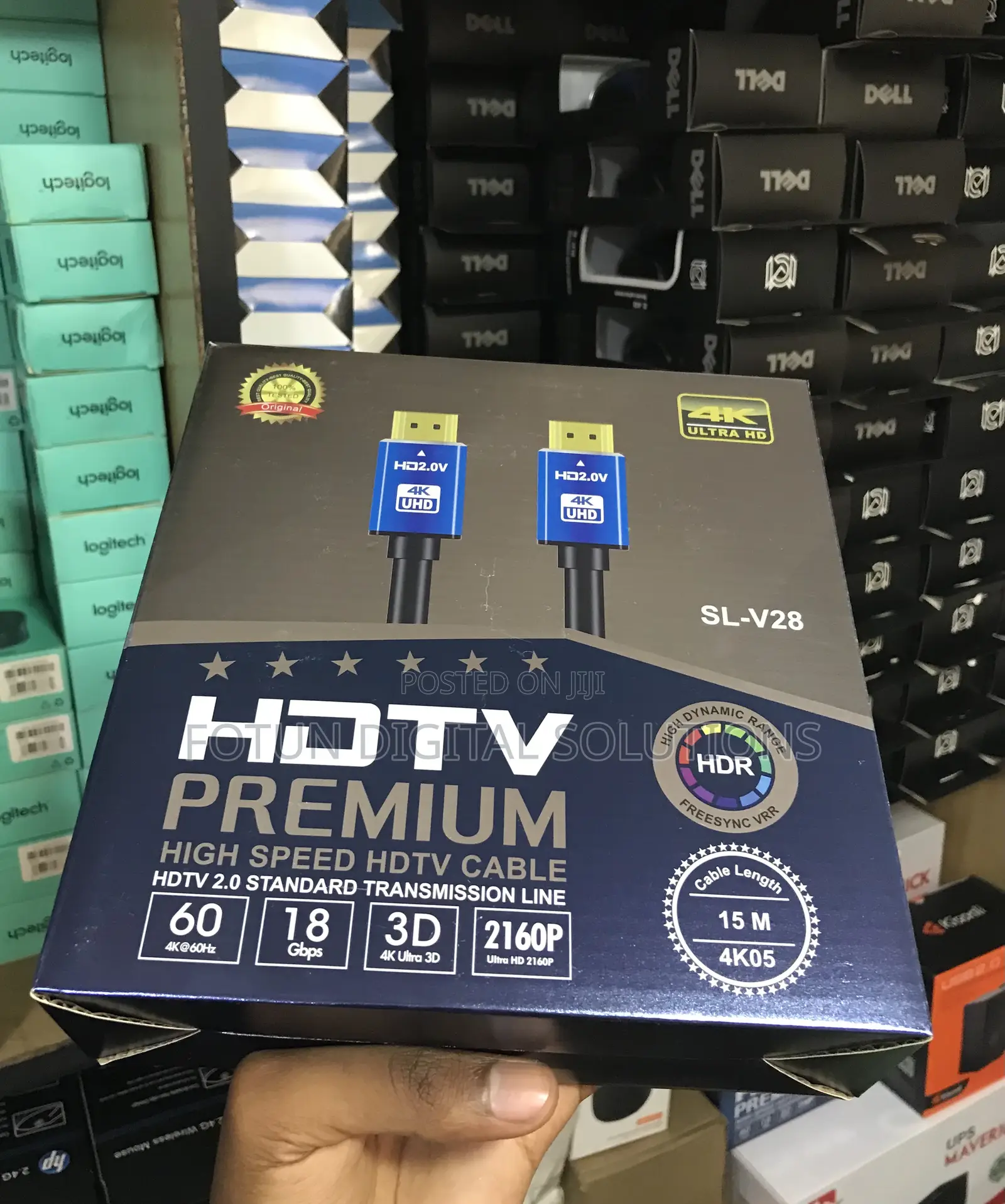15m Hdmi Fiber Optic Cable-Ultra Slim, Zero Interference for /120