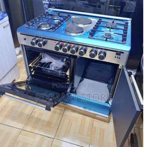 Haier 60×90 4+2 Standing Cooker With Gas Compartment