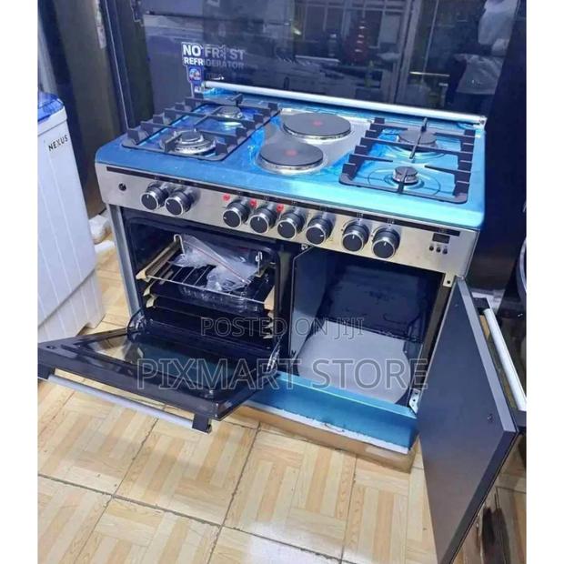 Haier 4 Gas 2 Electric Cooker With Sensor Safety